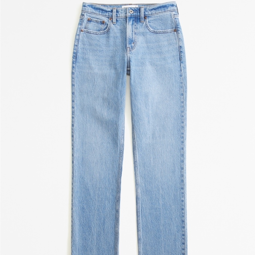 Abercrombie Mid Rise Light Wash Jeans